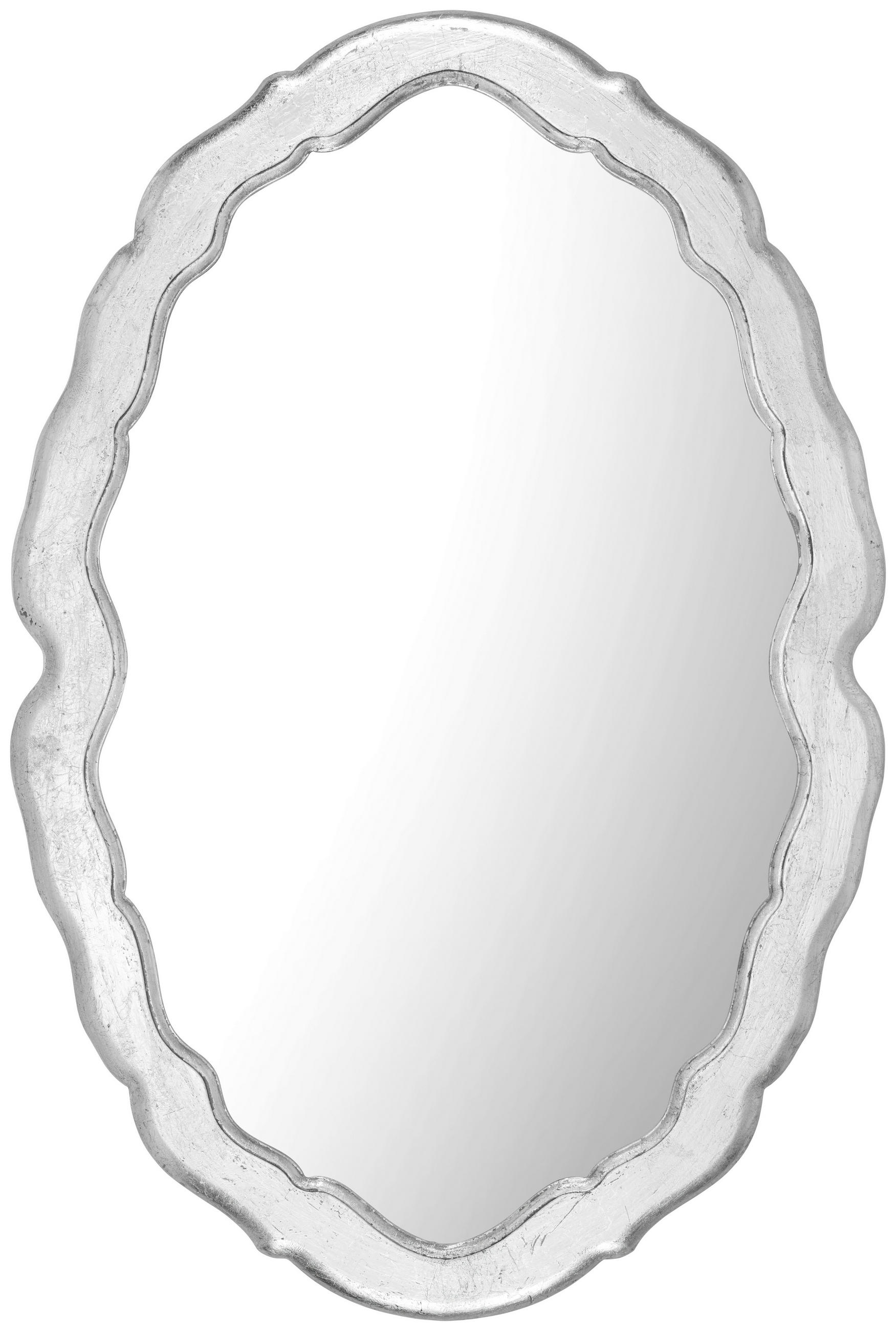 NÁSTENNÉ ZRKADLO 60/90/1,7 cm  - strieborná, Trend, drevo/sklo (60/90/1,7cm) - Ambia Home
