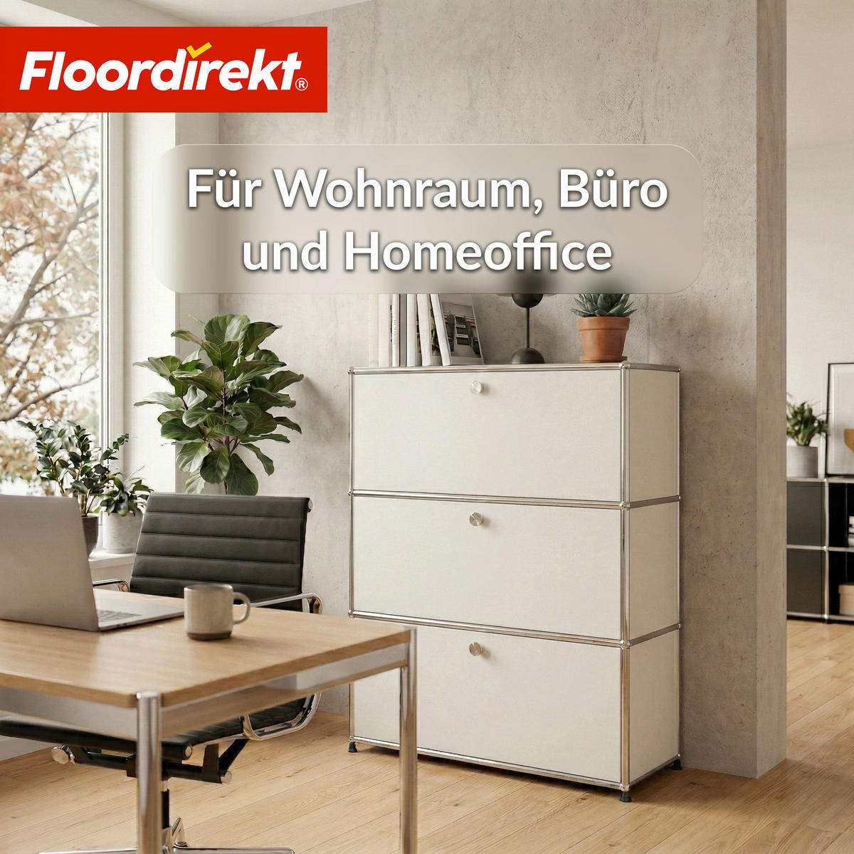 STANDREGAL Weiß  - Weiß, Basics, Metall (75/120/40cm) - Floordirekt