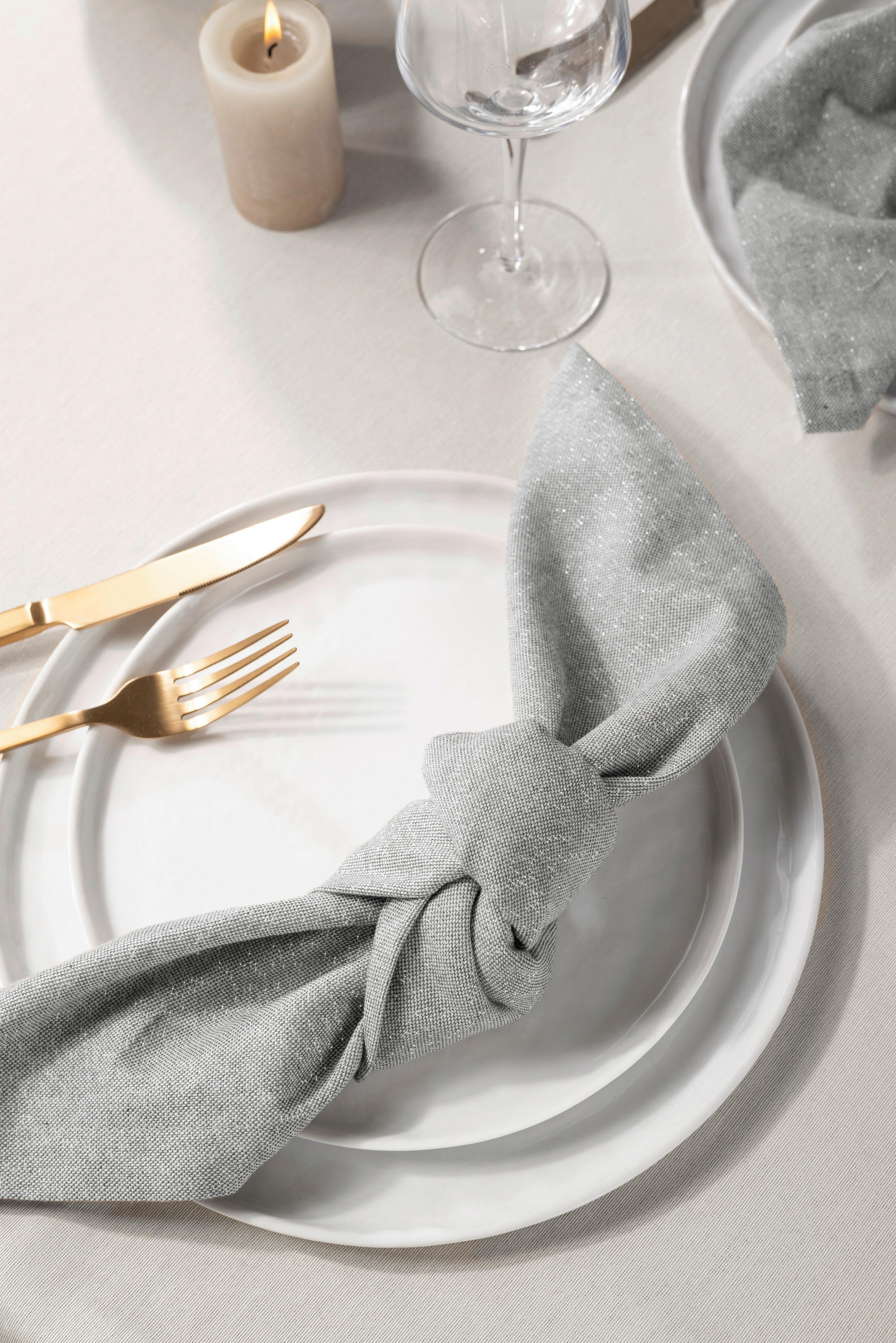 TEXTILNÁ SERVÍTKA - čierna, Basics, textil (45/45cm) - X-Mas