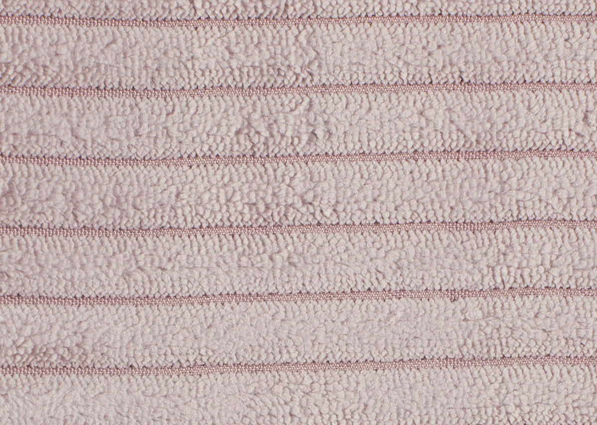 LIEGE Cord Hellrosa  - Hellrosa/Schwarz, Basics, Kunststoff/Textil (95/90/205cm) - Xora