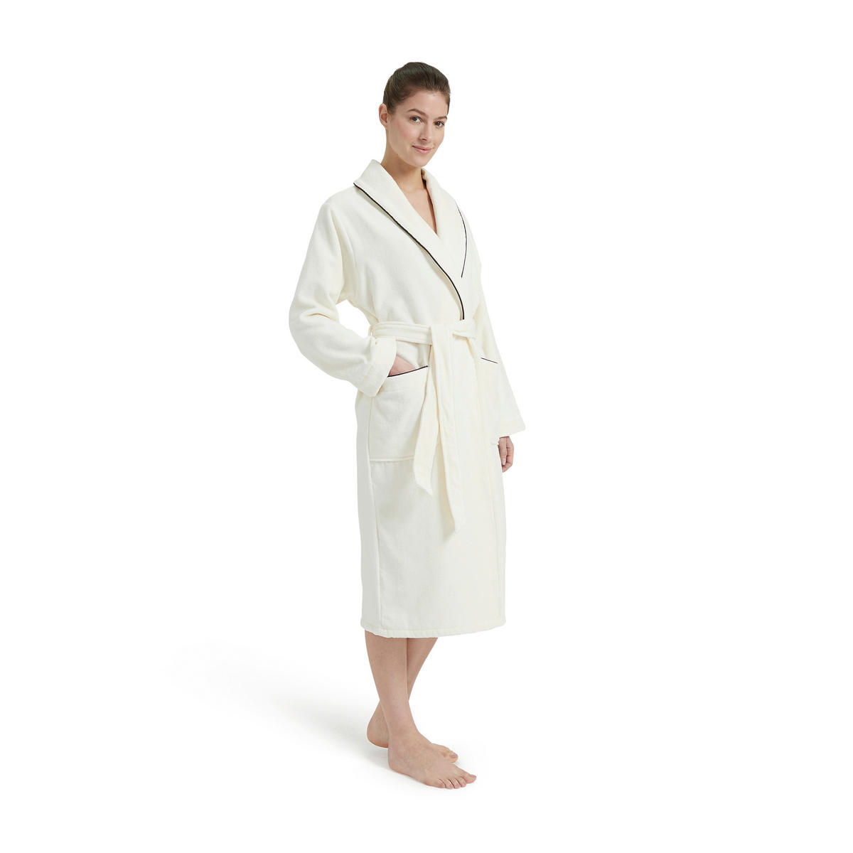 BADEMANTEL M Unisex  - Elfenbein, Basics, Textil (Mnull) - Moeve
