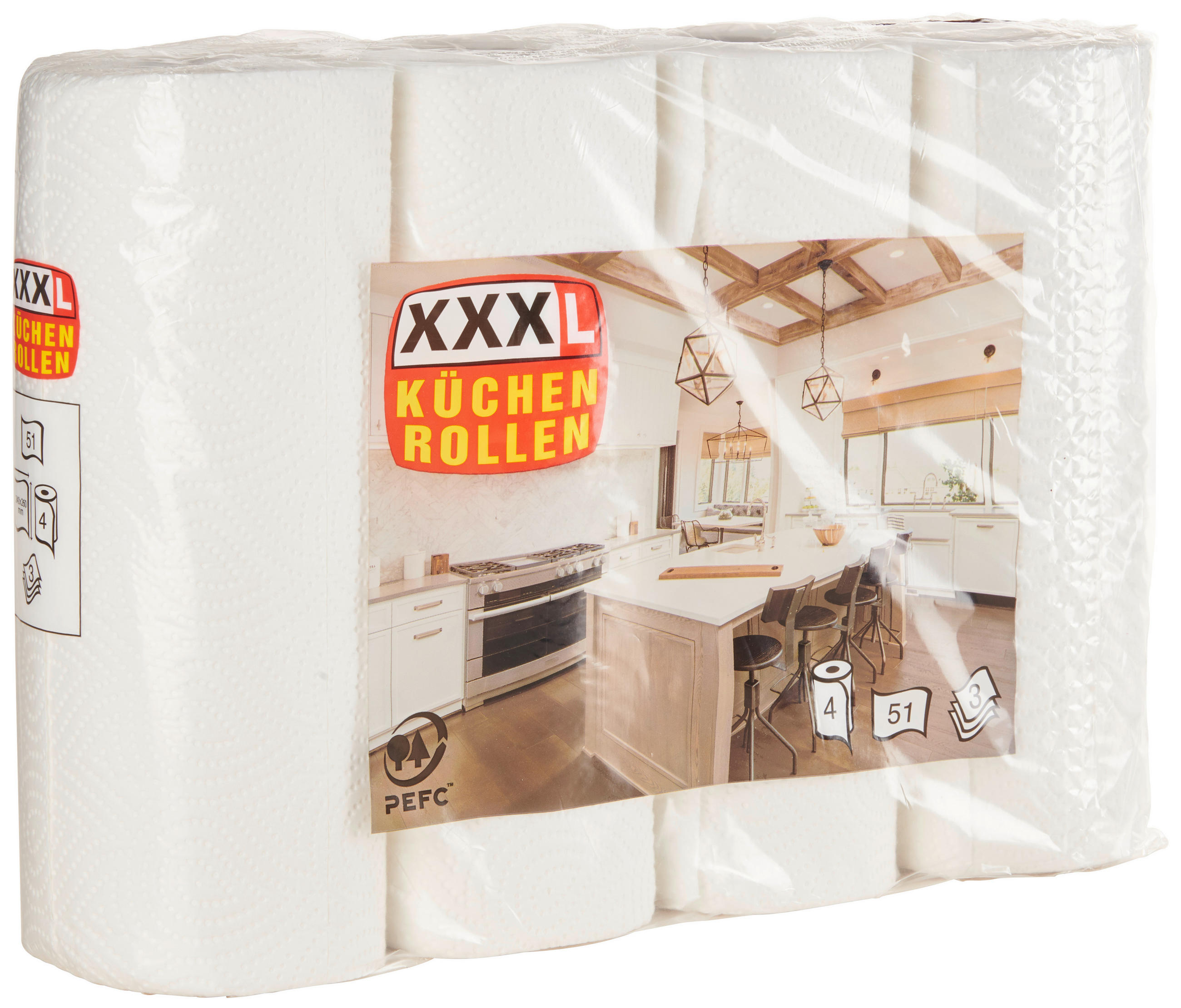 KÜCHENROLLE - Weiß, Basics, Papier (40/26/10cm) - Xxxlpack
