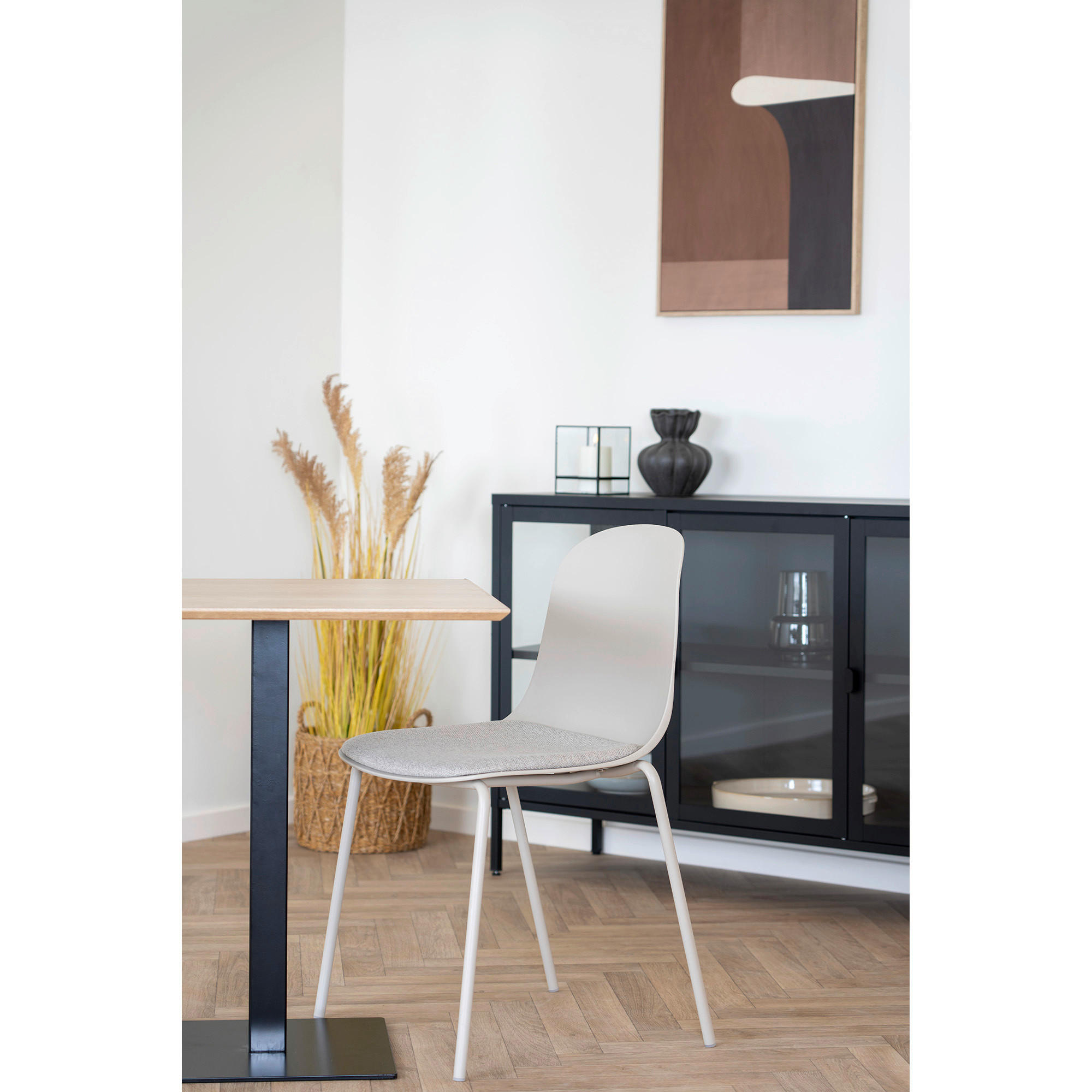 BISTROTISCH Grau  - Schwarz/Grau, MODERN, Holzwerkstoff/Metall (70/75/70cm) - MID.YOU