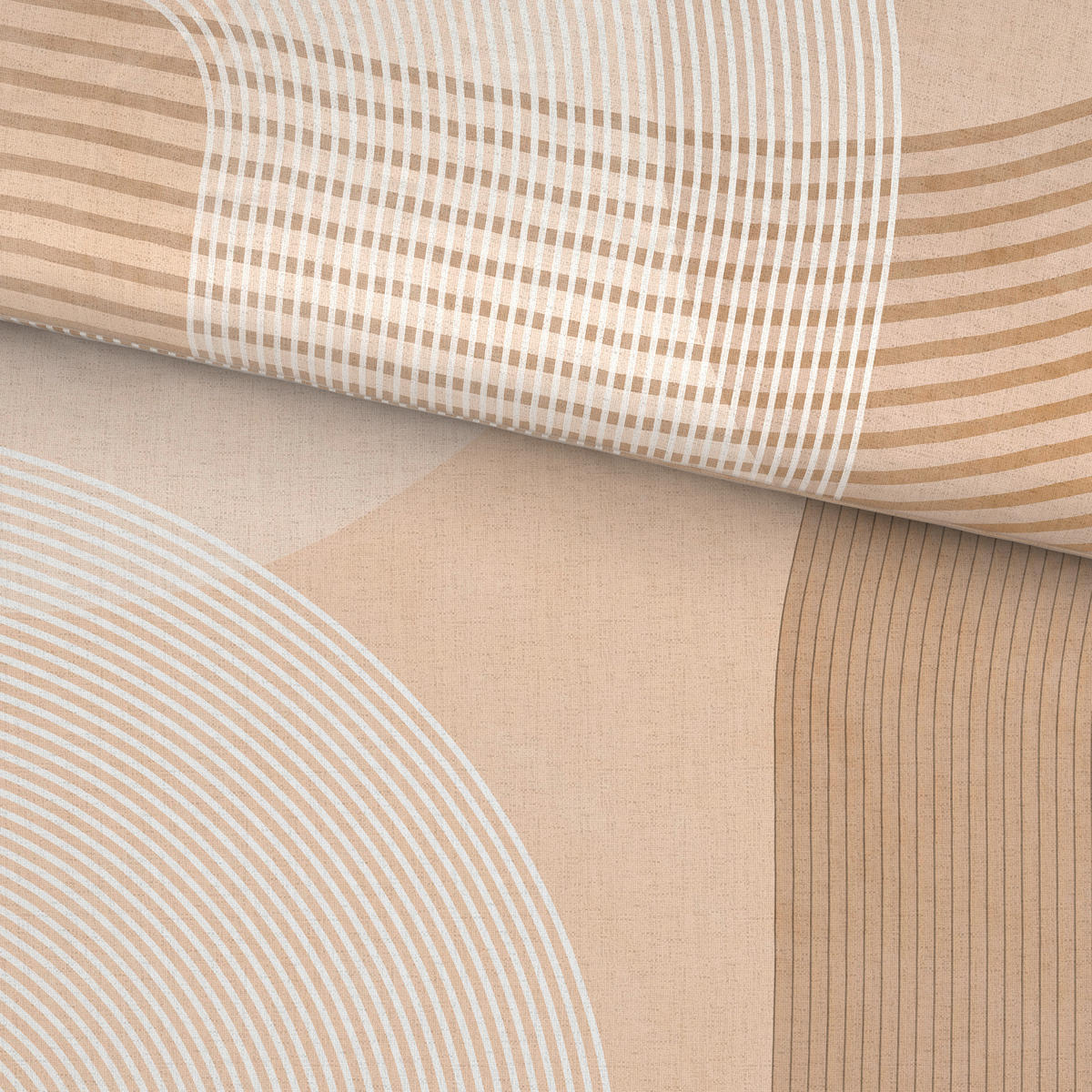BETTWÄSCHE TANJA Satin 140/200 cm  - Beige, Design, Textil (140/200cm) - Novel