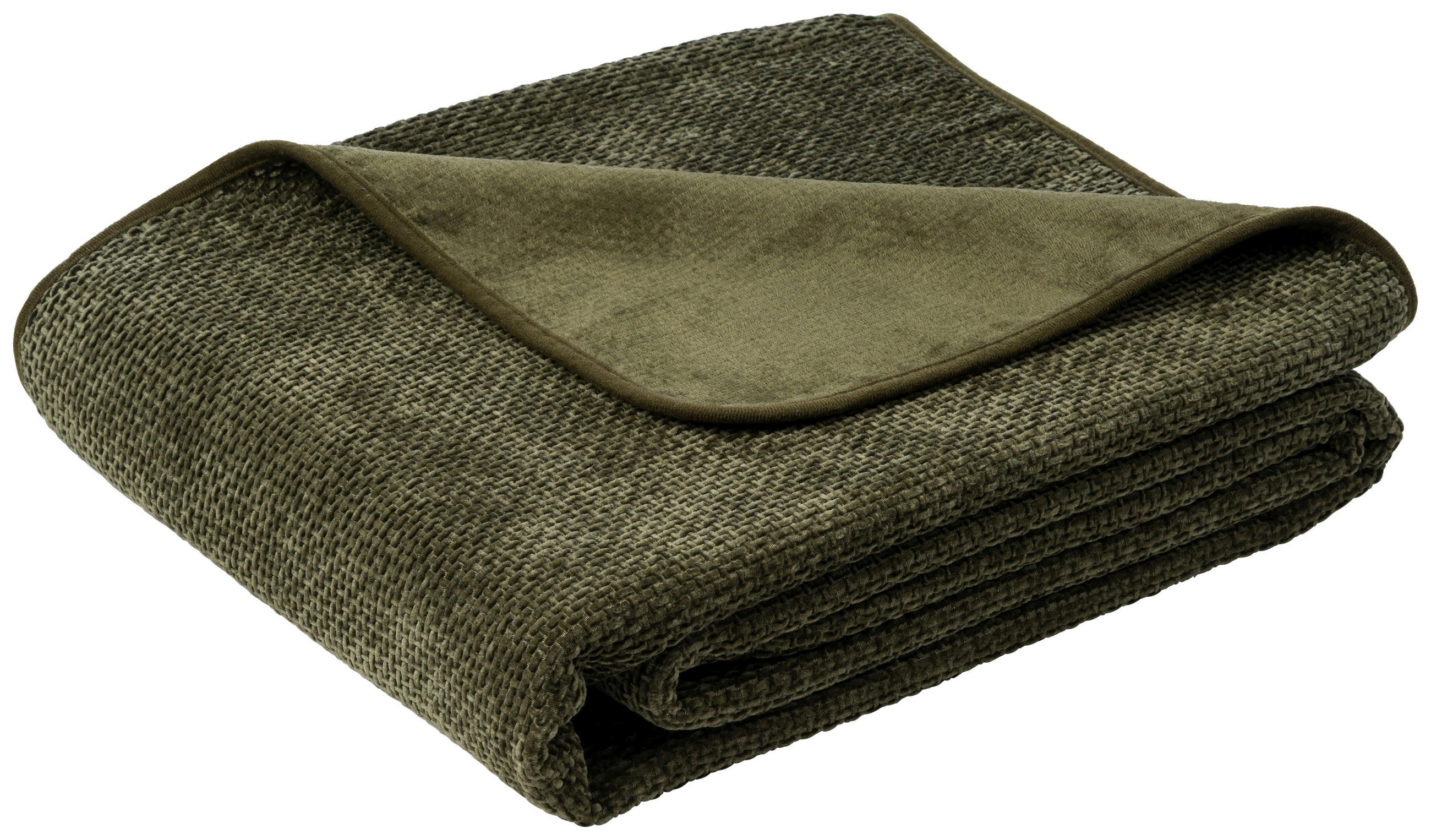 WOHNDECKE 150/200 cm  - Olivgrün, Basics, Kunststoff (150/200cm) - Novel