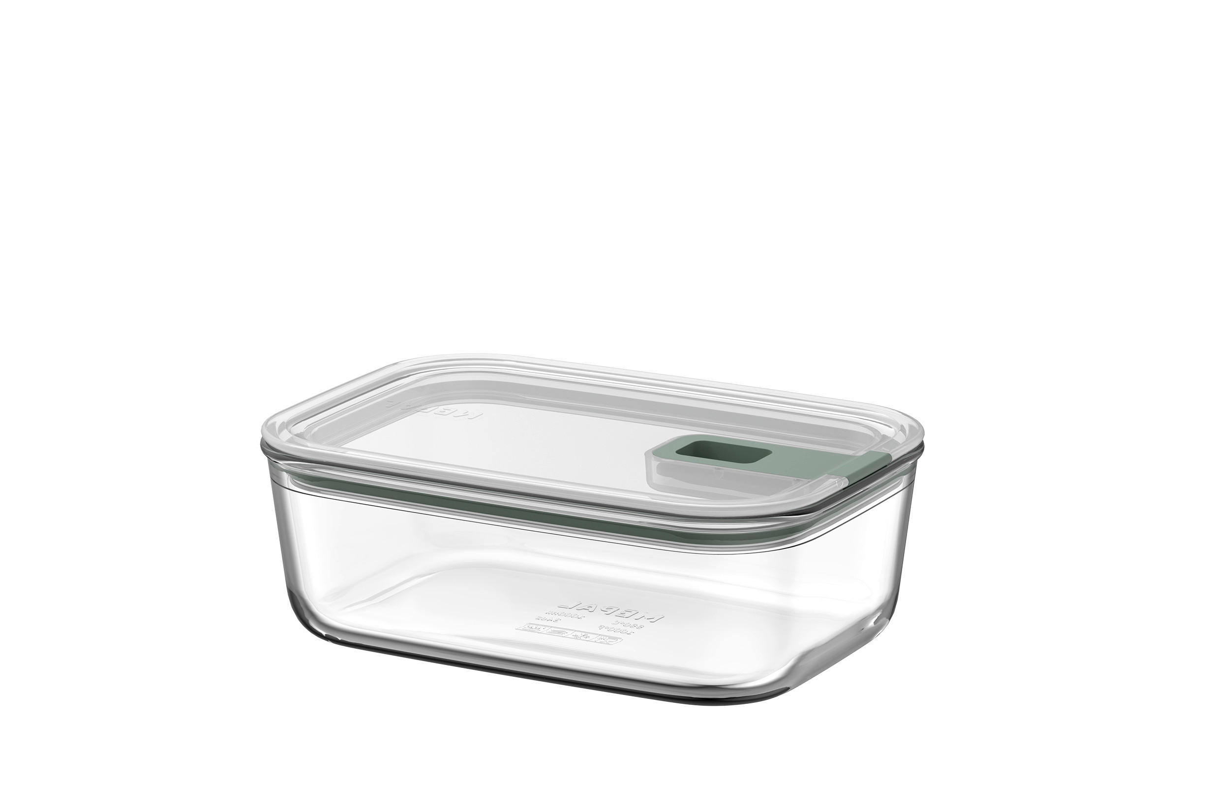 Mepal Frischhaltedose Easyclip Klar, Salbeigrün 13.9x7x19.8 cm