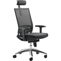 OTOČNÁ STOLIČKA, tkaná textília, čierna - čierna/hliníková, Design, kov/textil (67/116-126/44cm)