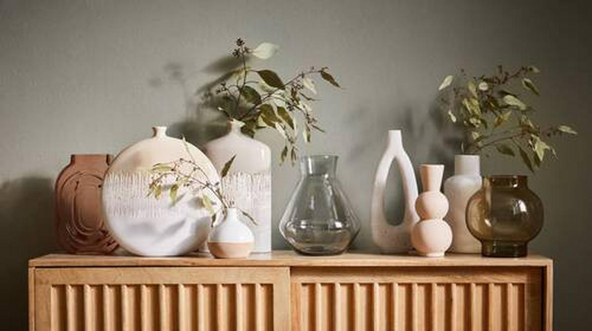 VASE 25 cm  - Weiß, Trend, Keramik (12/25cm)