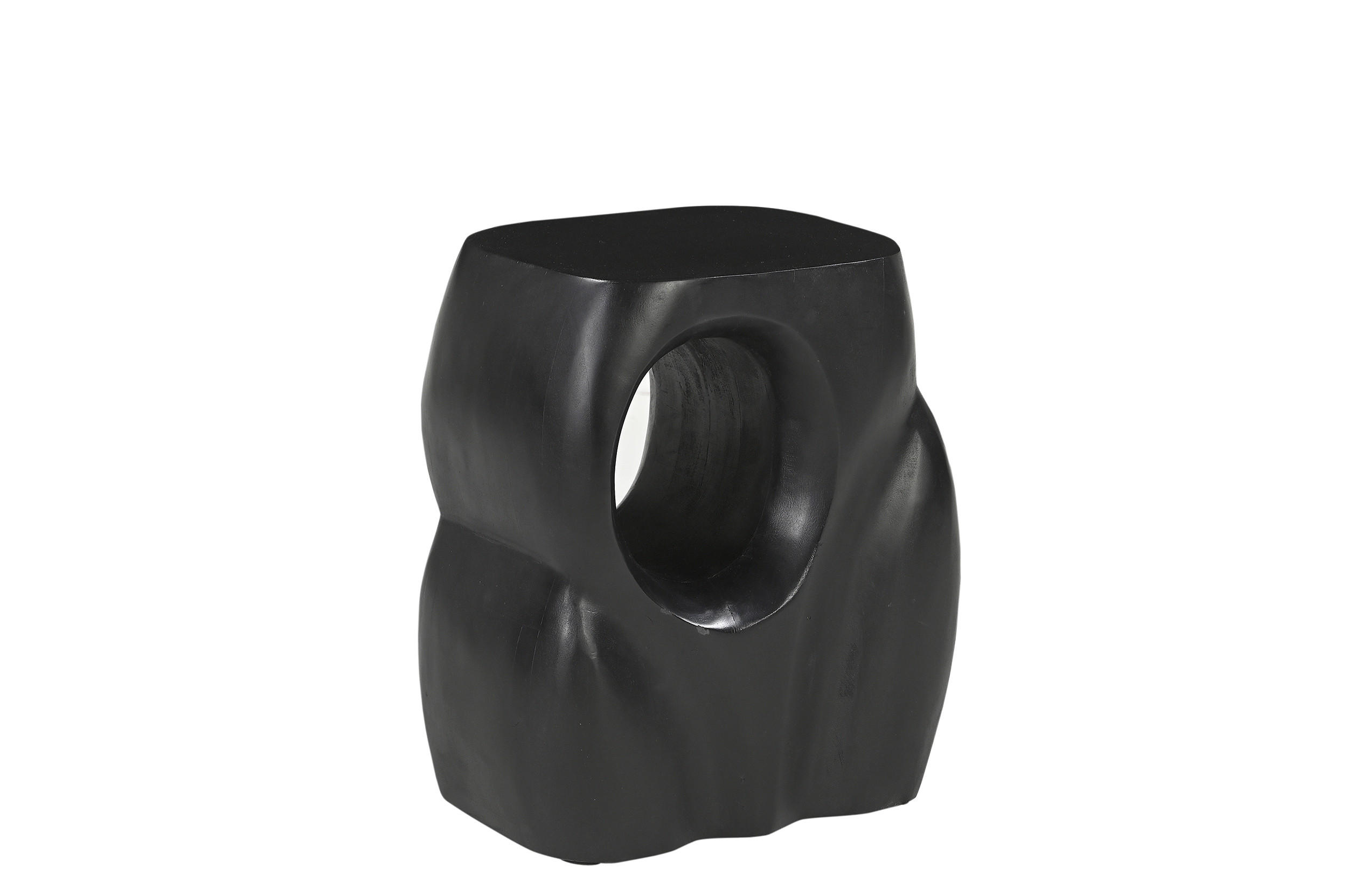 BEISTELLTISCH in Holz 36/26/41 cm  - Schwarz, Design, Holz (36/26/41cm) - MID.YOU