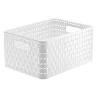KORB  - Weiß, Basics, Kunststoff (32,8/23,8/16cm) - Rotho