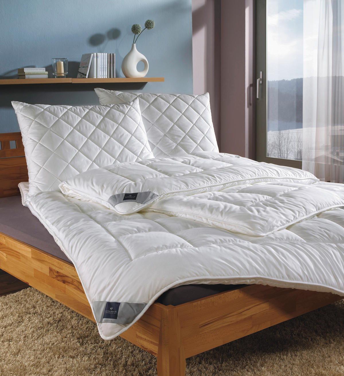 PROŠIVENI JASTUK  60/80 cm       - bela, Konvencionalno, tekstil (60/80cm) - Billerbeck