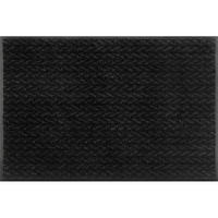 FUßMATTE  50/75 cm  Schwarz  - Schwarz, KONVENTIONELL, Kunststoff/Textil (50/75cm) - wash+dry