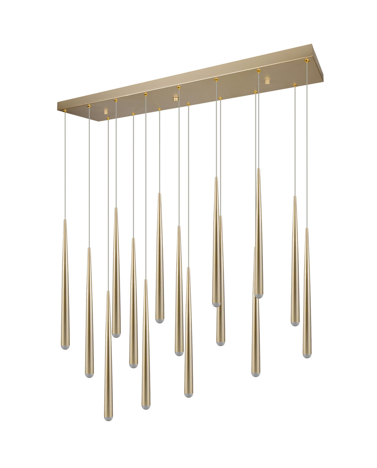 LED-PENDELLEUCHTE 100/20/150 cm    - Goldfarben, Design, Metall (100/20/150cm) - Trio Leuchten