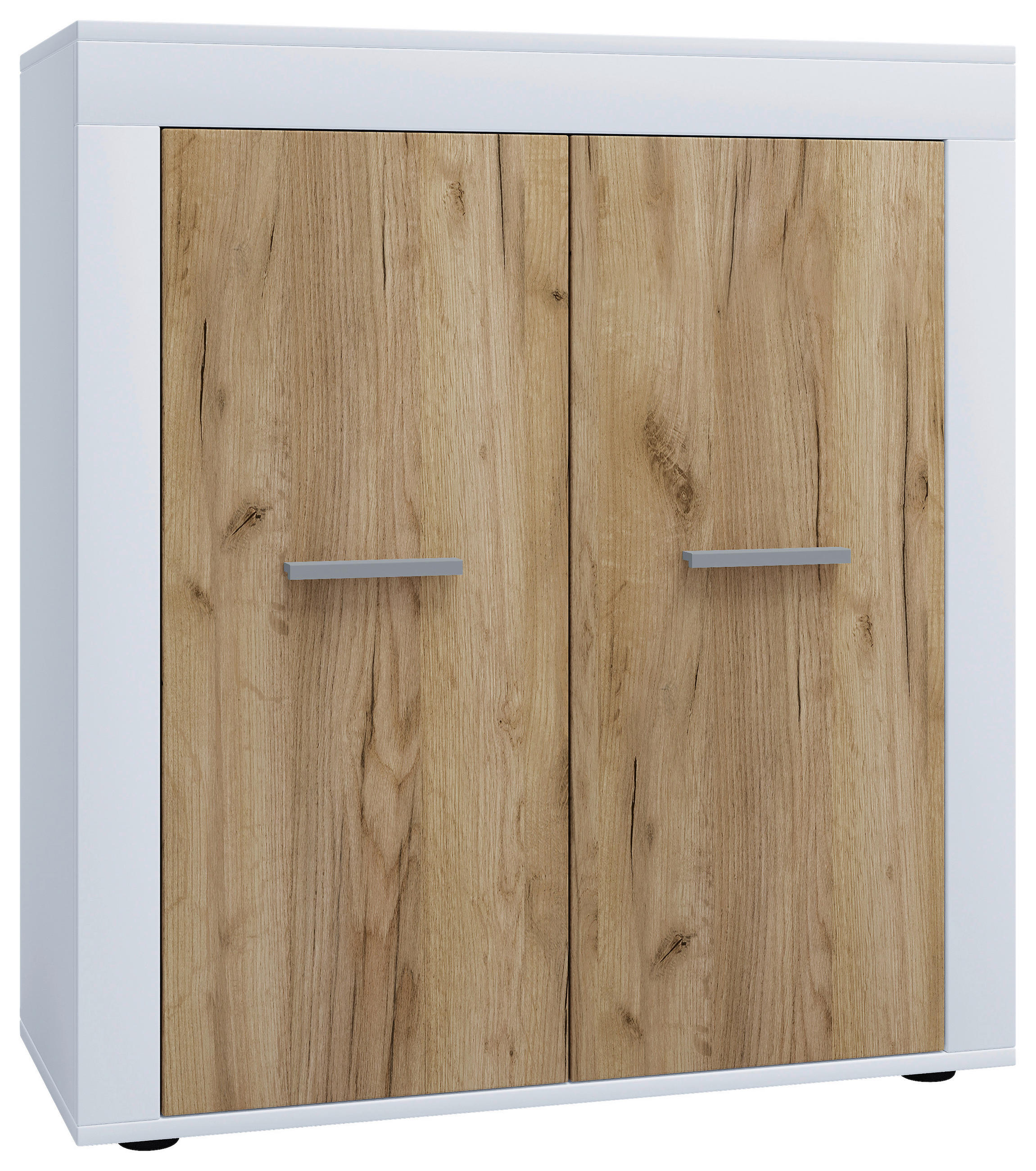 KOMMODE Usilo  in 80/89/35 cm  - Honigeiche/Silberfarben, Design, Holzwerkstoff/Kunststoff (80/89/35cm) - MID.YOU