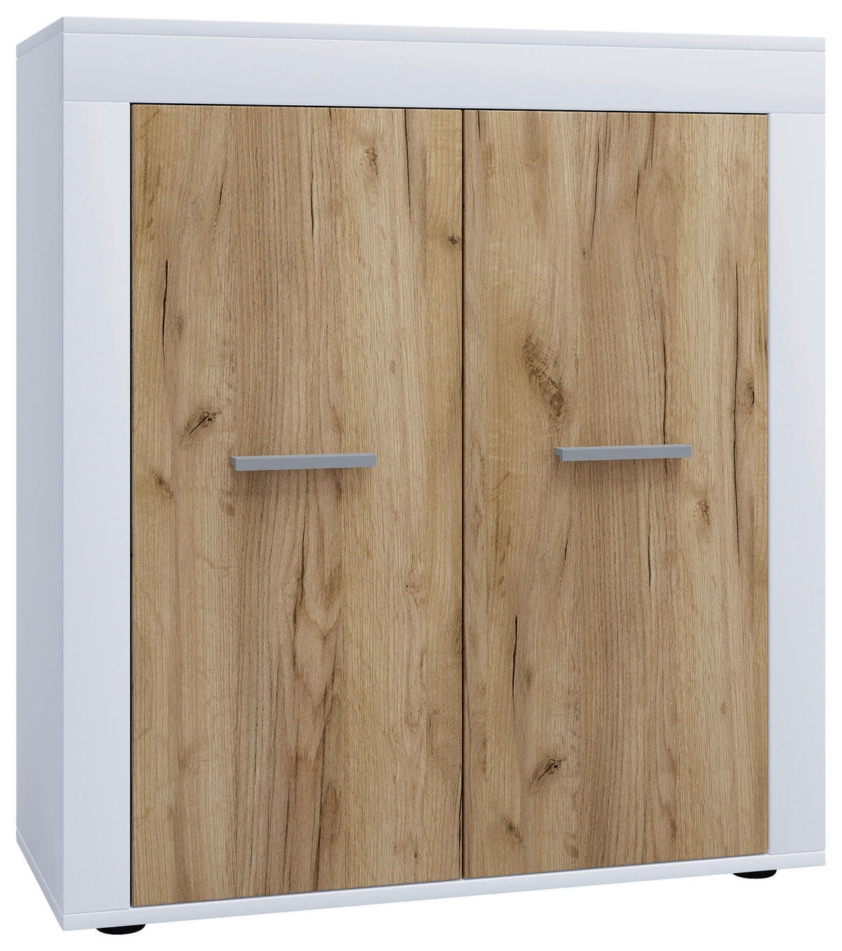 KOMMODE 80/89/35 cm  in Weiss, Honigeiche  - Honigeiche/Weiss, Design, Holzwerkstoff/Kunststoff (80/89/35cm) - MID.YOU