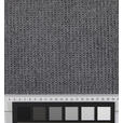ECKBANK 189/223 cm Webstoff Anthrazit, Schwarz   - Anthrazit/Schwarz, Design, Textil/Metall (189/223cm) - Novel