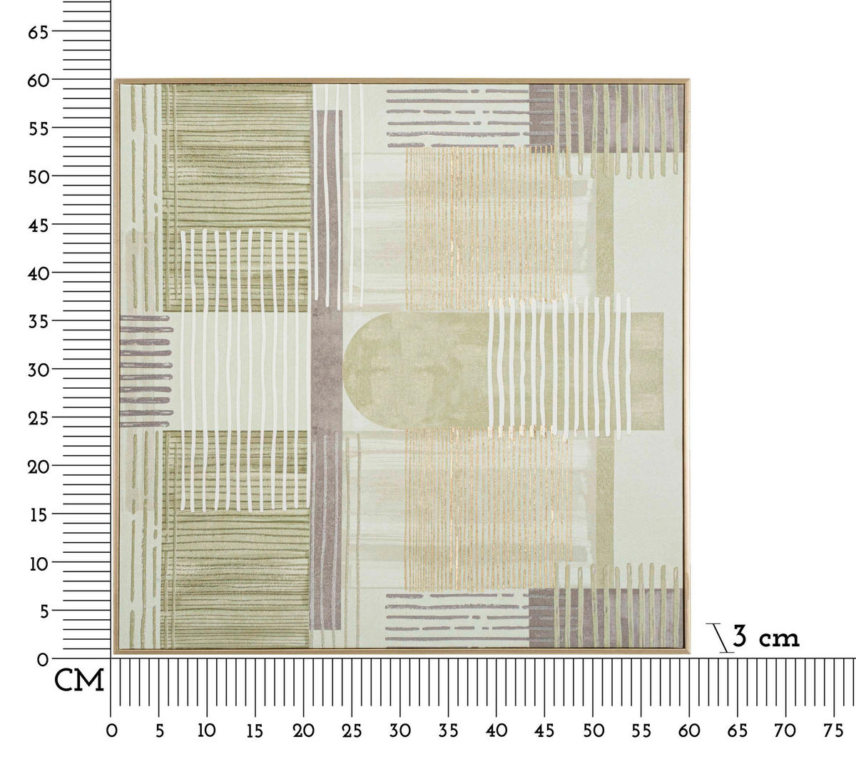 LEINWANDBILD  - Goldfarben, Basics, Holz/Kunststoff (60/60/3cm)