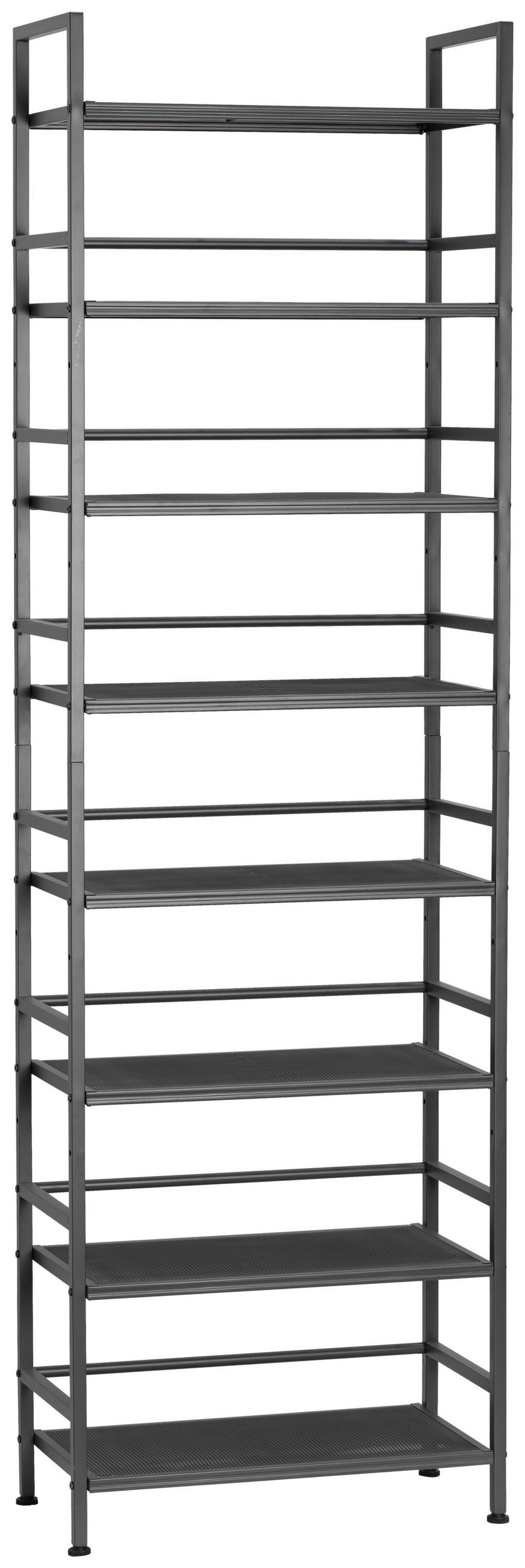 SCHUHREGAL Grau  - Weiß/Grau, MODERN, Metall (59/196/30cm) - PBJ