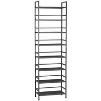 SCHUHREGAL Grau  - Weiß/Grau, MODERN, Metall (59/196/30cm) - PBJ