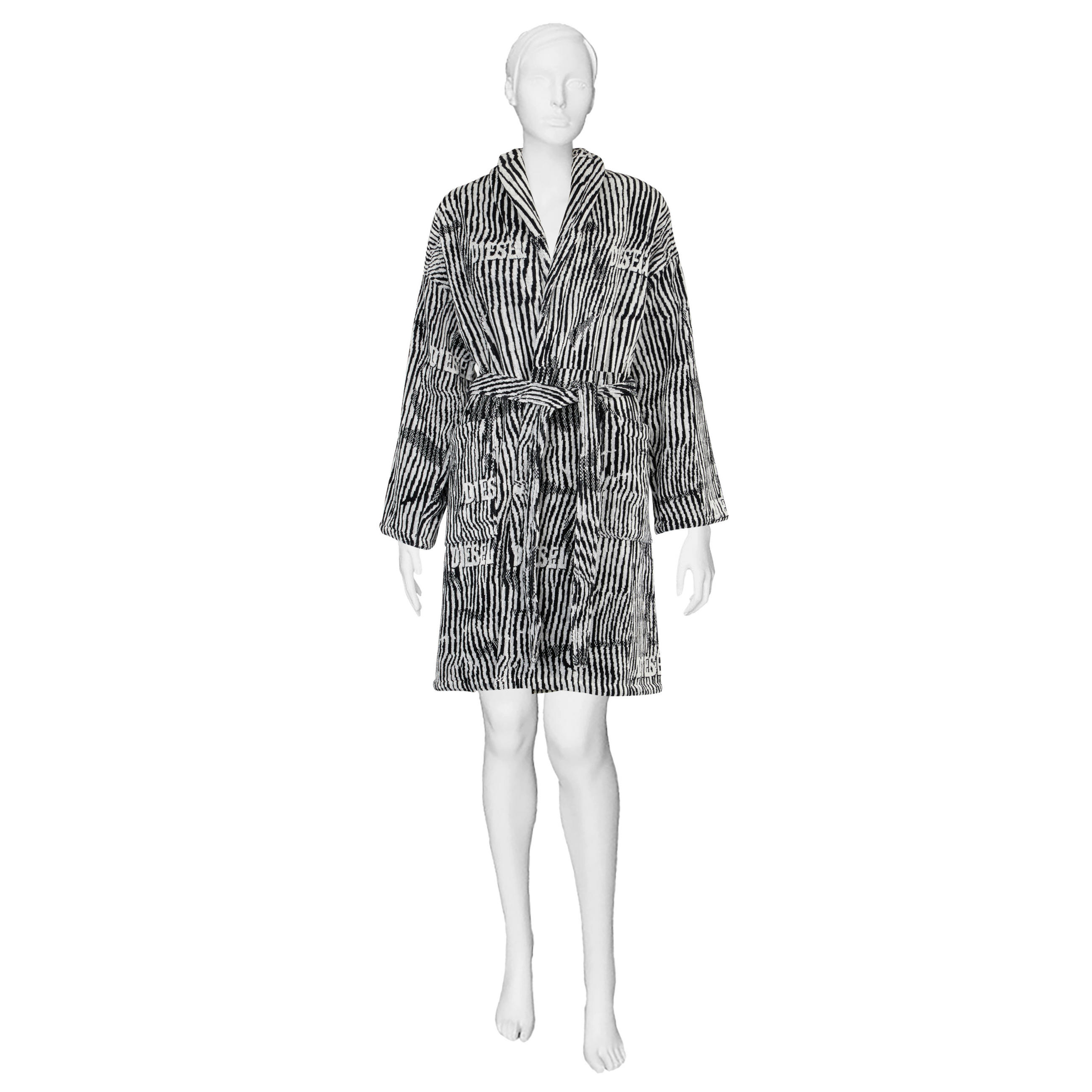 BADEMANTEL S/M Unisex  - Grau, Basics, Textil (S/Mnull) - Diesel