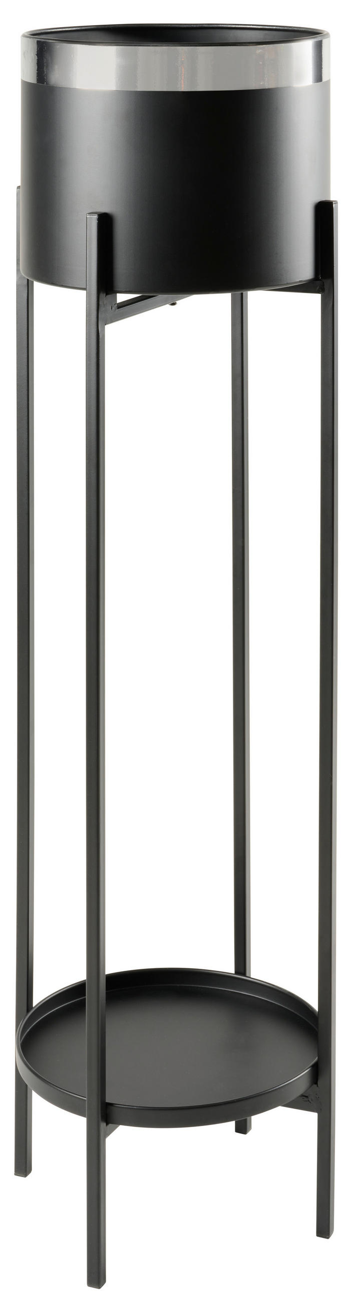 PFLANZENTOPF 28,5/110 cm  - Silberfarben, Trend, Metall (28,5/110cm) - Ambia Home