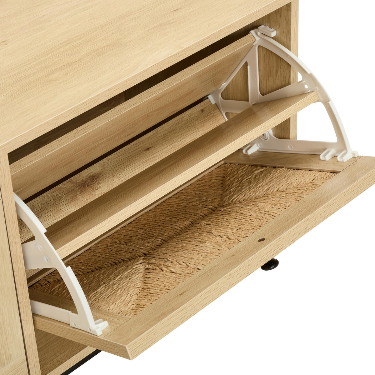 SCHUHKIPPER  in 100/45/39 cm  - Naturfarben, Natur, Holz/Papier (100/45/39cm) - MID.YOU