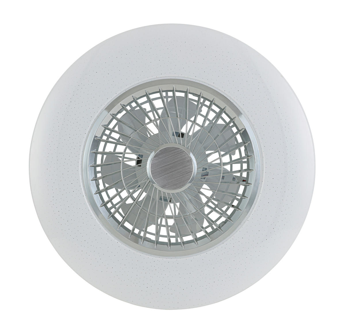 DECKENVENTILATOR - Chromfarben/Weiß, Trend, Kunststoff/Metall (58/14,5cm) - Mican