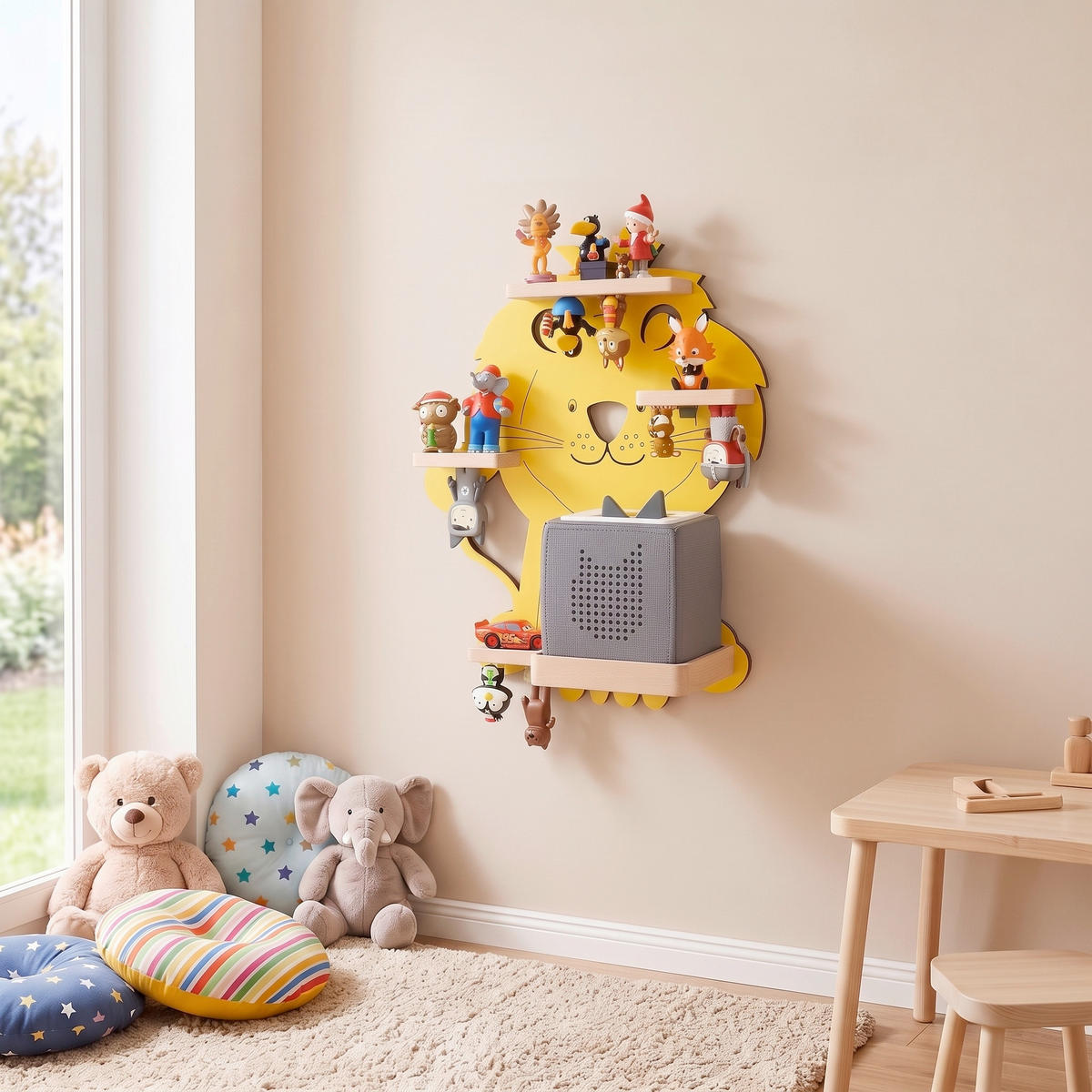 KINDERREGAL Gelb  - Gelb, MODERN, Holzwerkstoff (32/42/19cm) - Livetastic