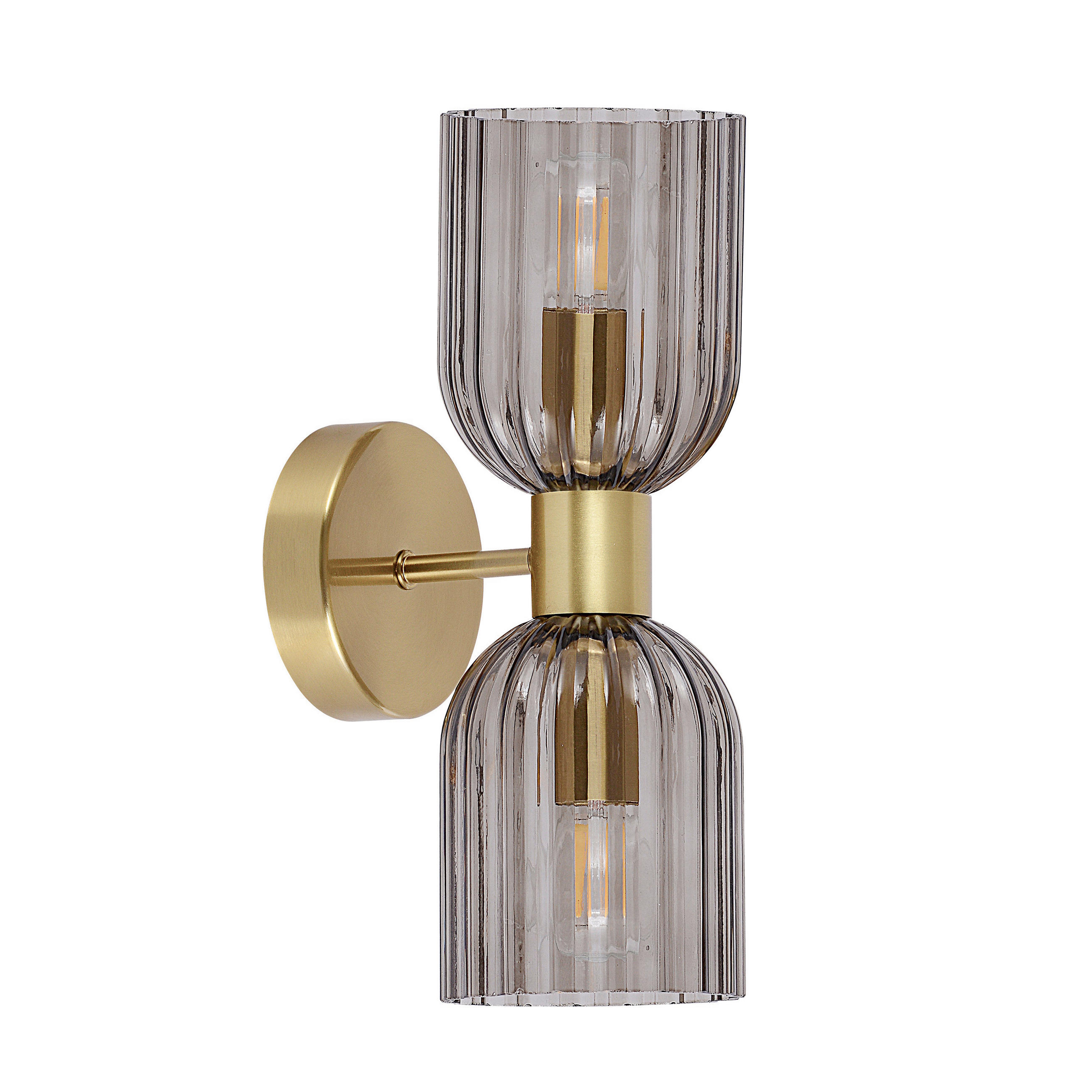 VÄGGLAMPA Piega   - ljusgrå, Klassisk, glas (28/10/14.5cm)