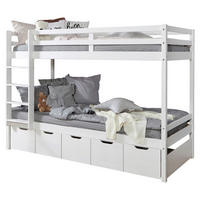 ETAGENBETT 90/200 cm,  in Absturzsicherung, Leiter, Bettschublade  - MODERN (90/200cm) - MID.YOU