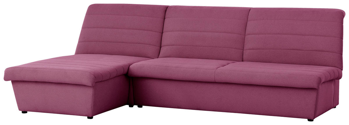 ECKSOFA in Webstoff Weinrot  168/274 cm  - Weinrot/Schwarz, Design, Kunststoff/Textil (168/274cm) - LOOKS by W.Joop