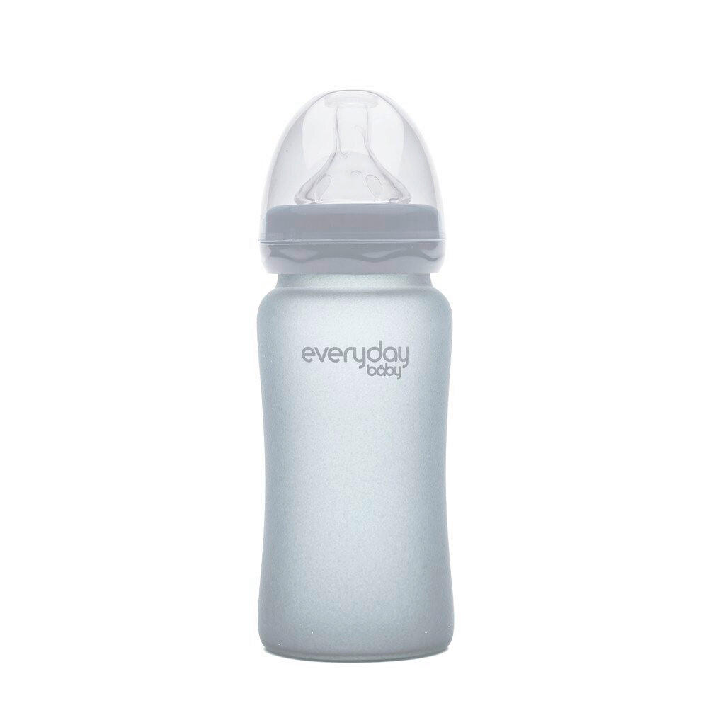 DJEČJA BOCA  240 ml     - tamno siva, Basics, staklo (6,5/21,8/6,7cm) - Everyday Baby