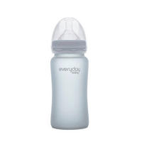 DJEČJA BOCA  240 ml     - tamno siva, Basics, staklo (6,5/21,8/6,7cm) - Everyday Baby