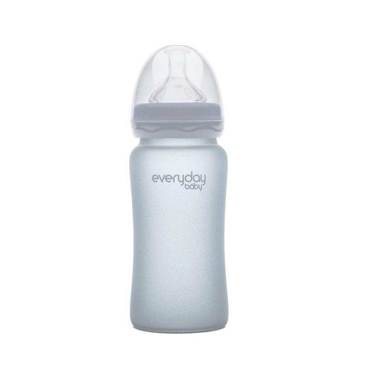 DJEČJA BOCA  240 ml     - tamno siva, Basics, staklo (6,5/21,8/6,7cm) - Everyday Baby