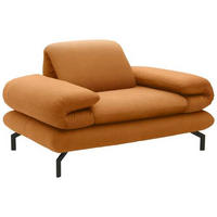 SESSEL Webstoff Honig    - Schwarz/Honig, Design, Textil/Metall (139/83/98cm) - LOOKS by W.Joop