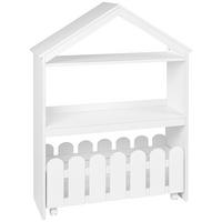 DJEČJI REGAL  HOUSE  - bijela, Basics, drvni materijal/plastika (87/114/30cm) - My Baby Lou
