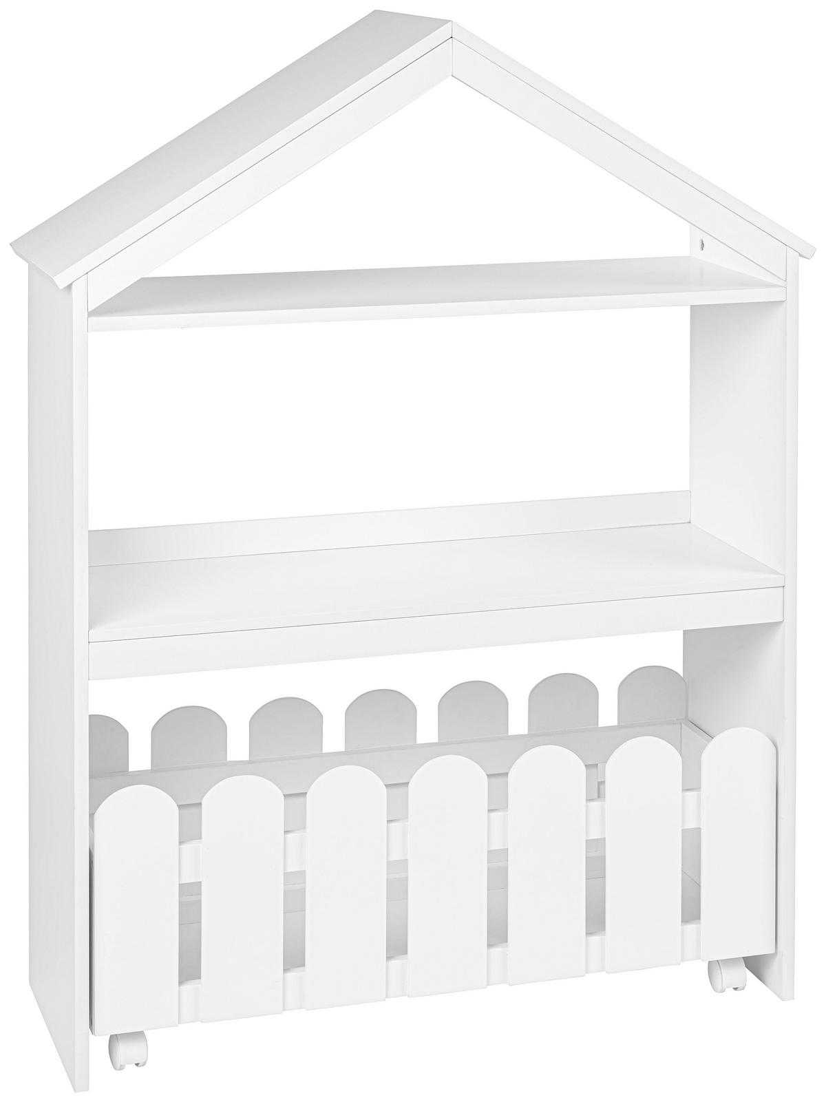 DJEČJI REGAL  HOUSE  - bijela, Basics, drvni materijal/plastika (87/114/30cm) - My Baby Lou