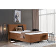 BOXBETT 140/200 cm  in Rostfarben  - Rostfarben/Schwarz, Design, Holz/Holzwerkstoff (140/200cm) - Xora