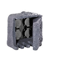 GARTENSTECKDOSE - Grau, LIFESTYLE, Kunststoff (19,0/20,0/20,0cm) - Trio Leuchten