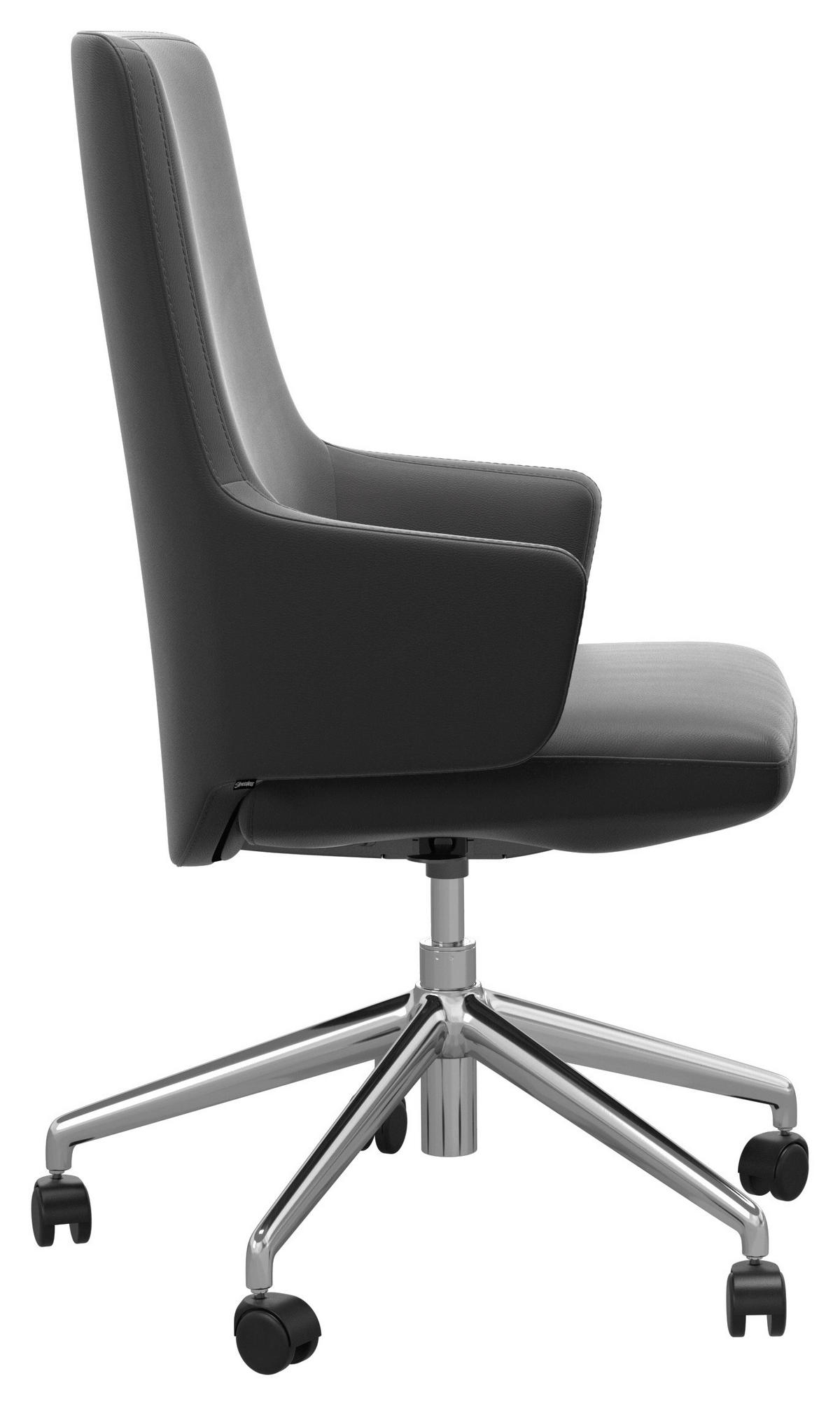DREHSTUHL Grau  - Grau, MODERN, Leder (72/100-112/72cm) - Stressless