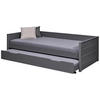 AUSZIEHBETT 90/200 cm  in Grau  - Naturfarben/Grau, KONVENTIONELL, Holz (90/200cm) - MID.YOU