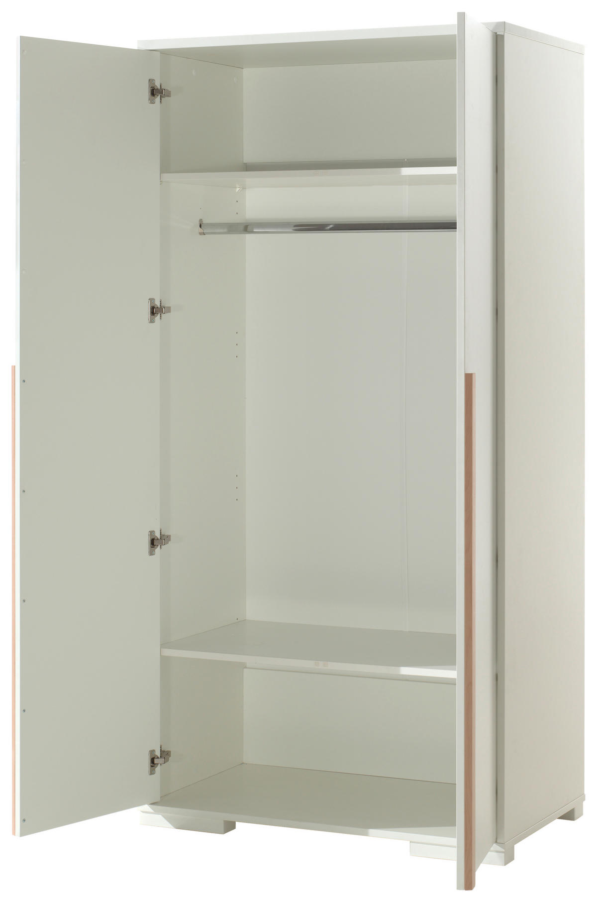 DREHTÜRENSCHRANK  in Weiß  - Buchefarben/Weiß, MODERN, Holz/Holzwerkstoff (98,5/195,2/56cm) - MID.YOU