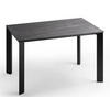 ESSTISCH in Metall, Keramik 120/75/80 cm  - Schwarz/Grau, Design, Keramik/Metall (120/75/80cm) - Novel
