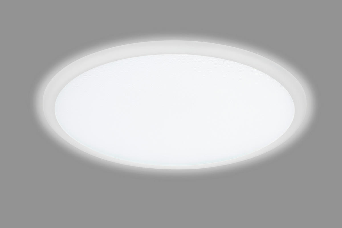 LED-DECKENLEUCHTE Arcalis 45/5,2 cm  - Weiß, Design, Kunststoff/Metall (45/5,2cm) - Novel