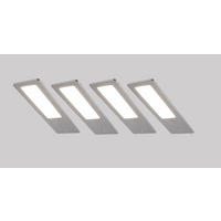 UNTERBAULEUCHTEN-SET 6/0,5/19 cm   - Alufarben, Basics, Metall (6/0,5/19cm)