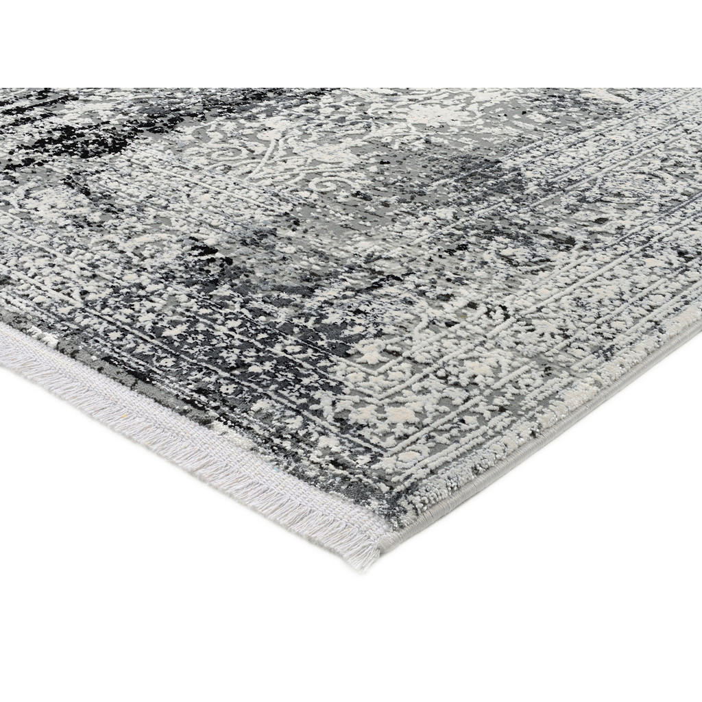 Thumbnail - Dieter Knoll Webteppich Avignon, Dunkelgrau, Textil, Abstraktes, rechteckig, 240x300 cm, Oeko-Tex® Standard 100, für Fuß...