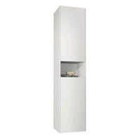 HOCHSCHRANK 35/160/35 cm  - Weiß, KONVENTIONELL, Glas/Holzwerkstoff (35/160/35cm) - Emilio Belluti