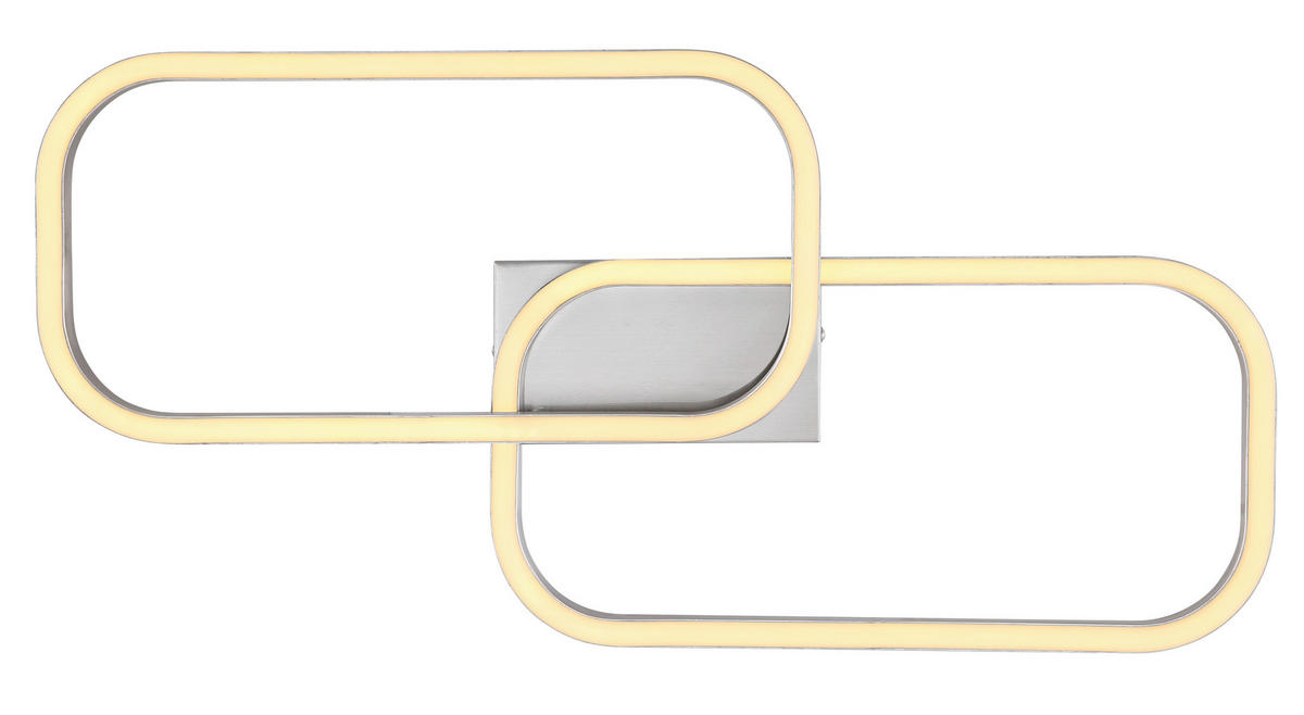 STROPNA LED-SVETILKA   //3000 K/230 V/ - barve niklja/opal, Design, kovina/umetna masa (62,6/30,6/6cm)