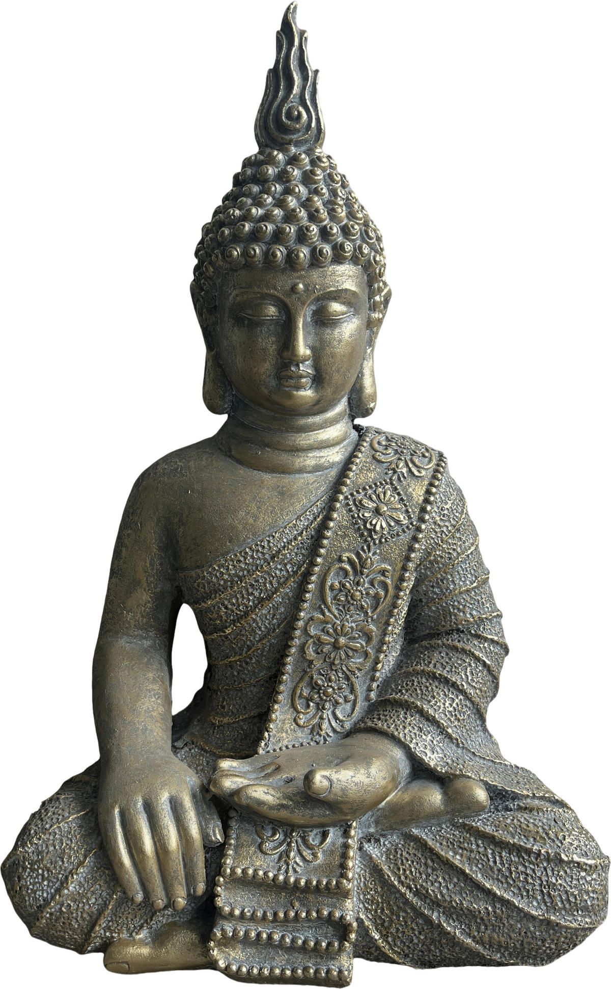 BUDDHA 35,8/59,7/24,8 cm  - Goldfarben, LIFESTYLE, Stein (35,8/59,7/24,8cm) - Ambia Home