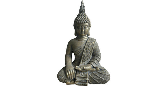BUDDHA 35,8/59,7/24,8 cm  - Goldfarben, LIFESTYLE, Stein (35,8/59,7/24,8cm) - Ambia Home